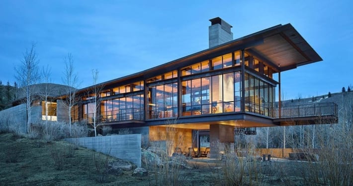 modern idaho rural home by Olson Kundig