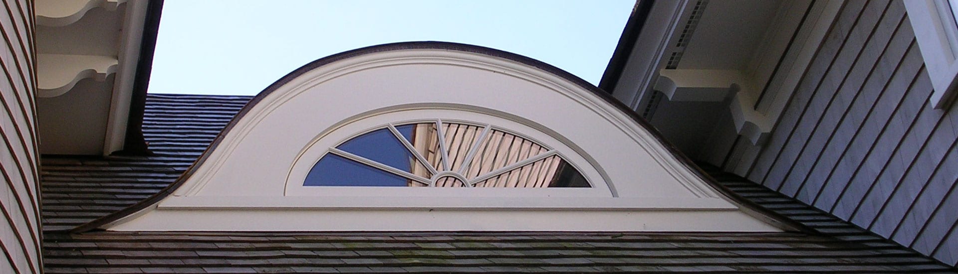 wood shaped eyebrow window