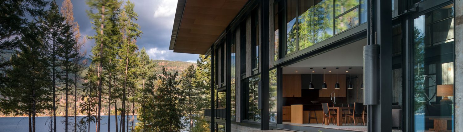 Olson Kundig Dragonfly House on a lake