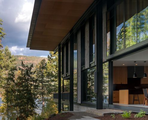 Olson Kundig Dragonfly House on a lake